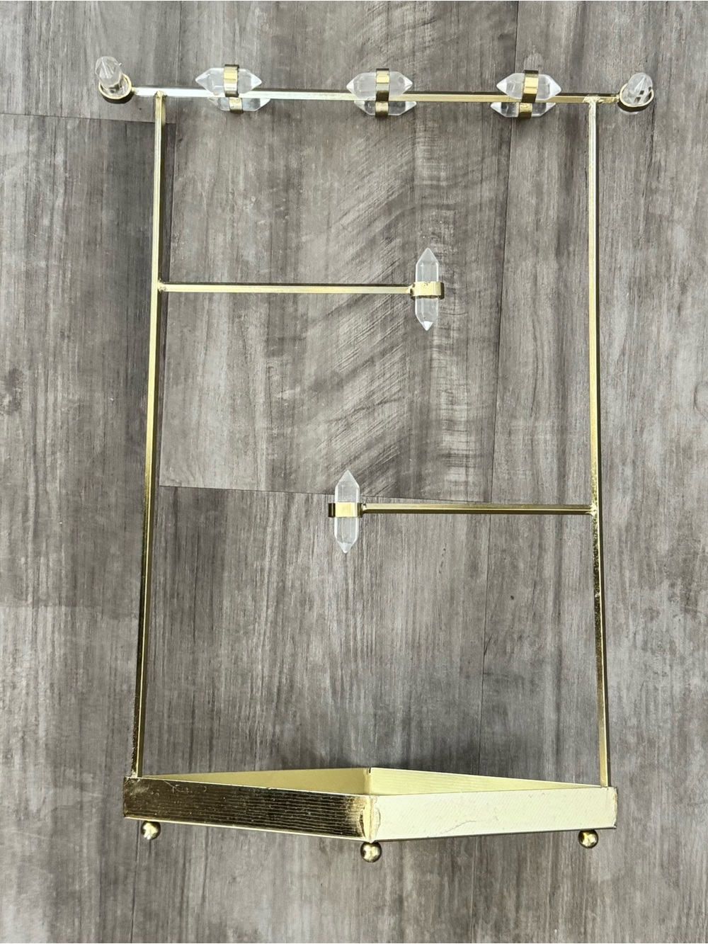Urban Outfitters Crystal Gold Jewelry Holder